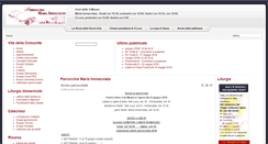 Desktop Screenshot of parrocchiamariaimmacolata.org