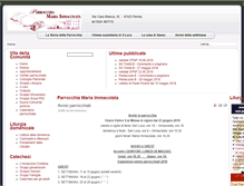 Tablet Screenshot of parrocchiamariaimmacolata.org